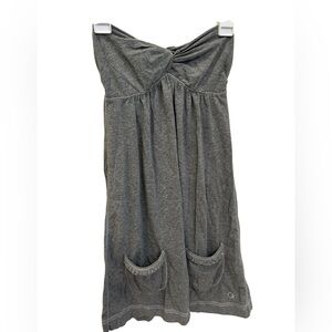 Gilly Hicks Heather Gray Strapless Dress